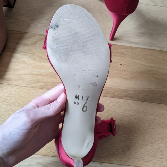 Mix No. 6 Rayane Red Heeled Sandal - Picture 9 of 9